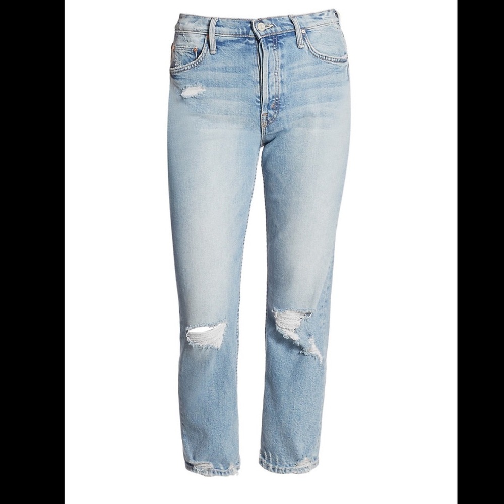 Mother Tomcat High Rise Straight Leg Jeans Size 28